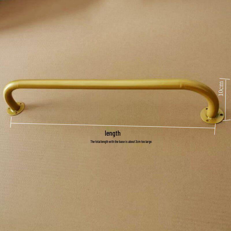 Gold Wall-Mounted Iron Display Stand & Clothes Hanging Rod