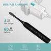 Electric Toothbrush Smart Timing Tooth Brush USB Rechargeable Teeth Clean Whitening Sonic Toothbrush With Replacement Head