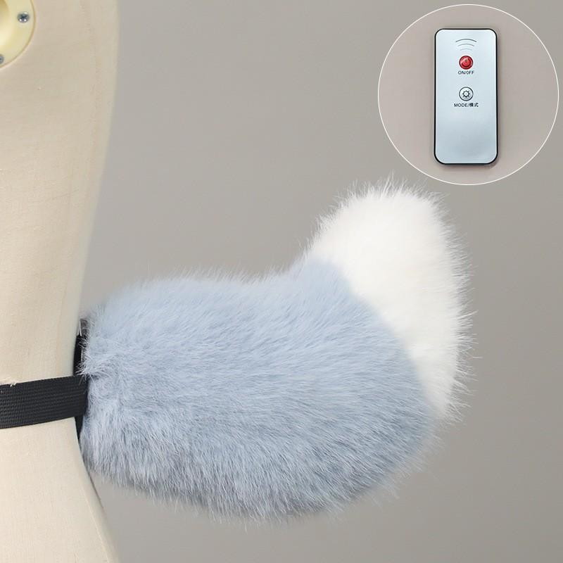 Electric Sound-Activated Plush Sheep Tail Cosplay Prop Anime Convention Adult Costume