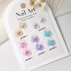 10pcs Sailor Warrior Moon Nail Charm 3D Shiny Japanese Bowknot Diamond Gem Nail Rhinestones Crystal Heart Design DIY Nail Parts