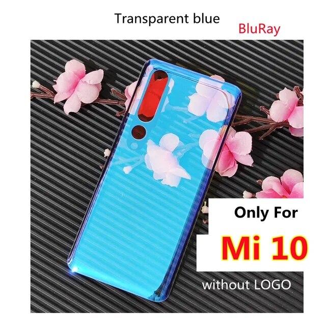 Прозрачная крышка аккумуляторного отсека для Xiaomi, задняя стеклянная панель, замена задней части корпуса, лента, прозрачная, Mi 10 Pro Lite, 10S, 10T Pro