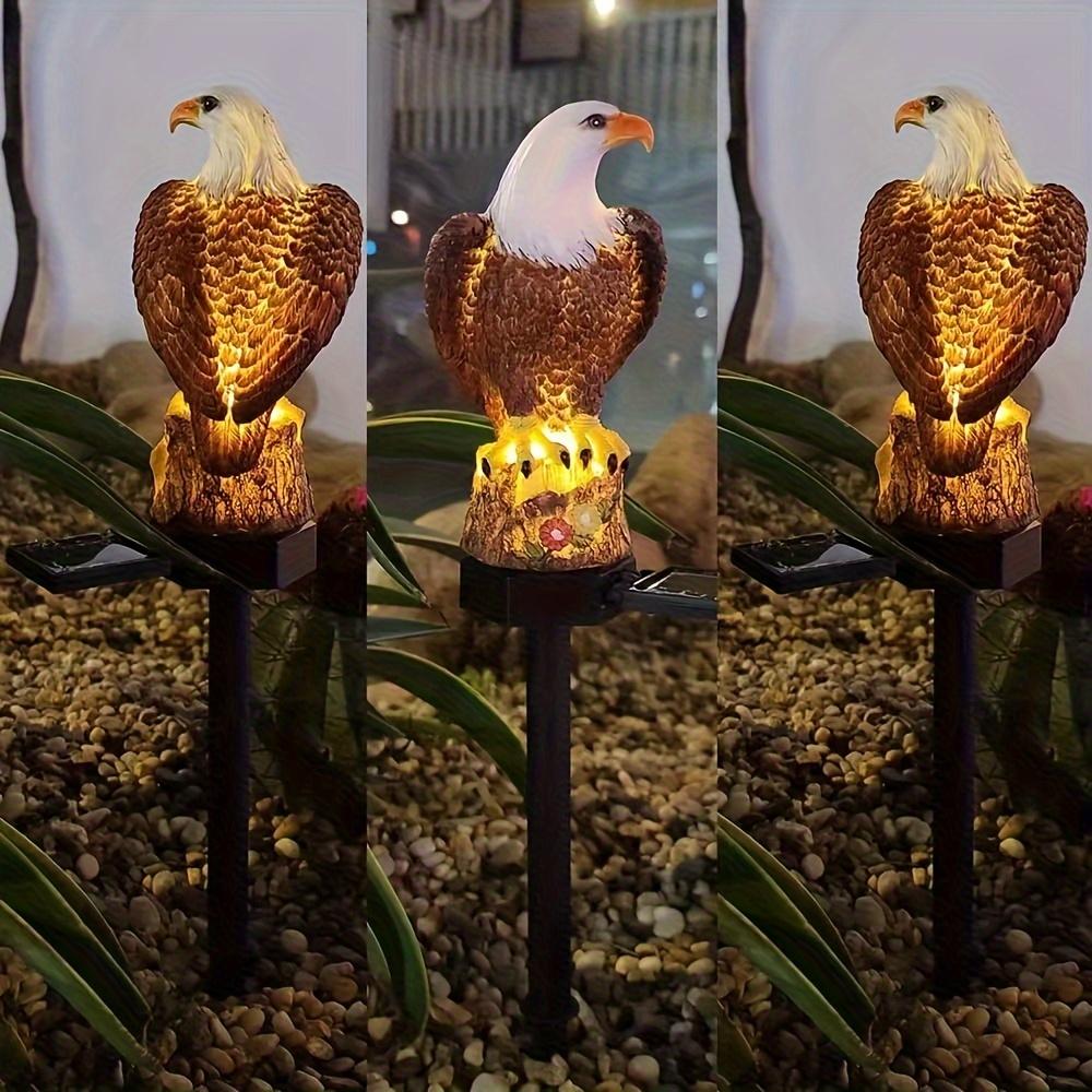 1 шт. светодиодный садовый светильник Eagle на солнечной батарее, декор для наружного освещения из смолы, газонные светильники для двора и сада, праздничное ландшафтное украшение