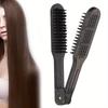 1Pc Double Brush for Hair Straightening Clamp Brush for Straightening Hair Hair Styling Clips for Smoothing and Straight Hair Styles