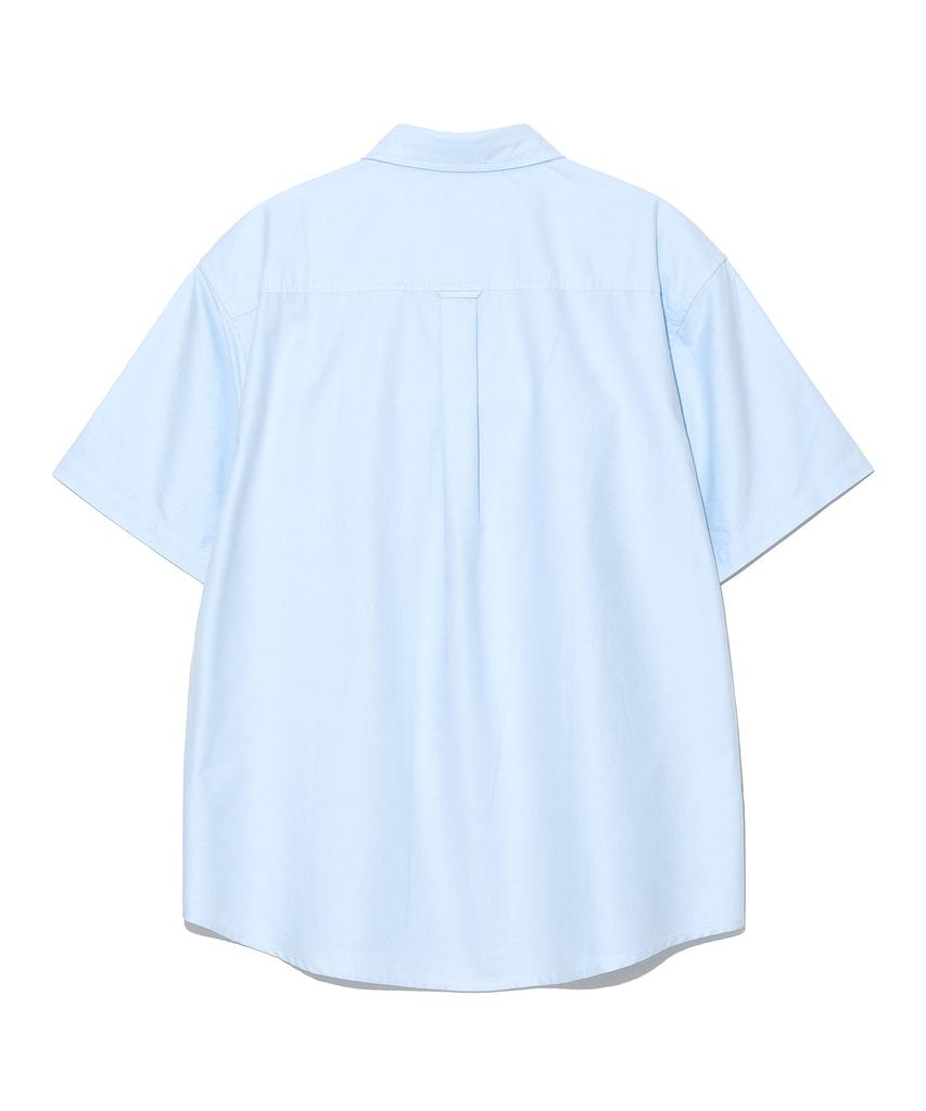 LEE Loco Pocket Oxford Short Sleeve Shirt Light Blue