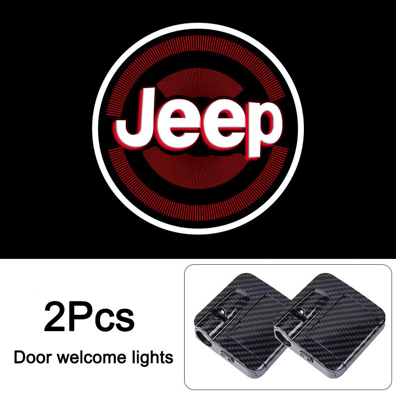 Led HD Car Door Logo Welcome Light Projector Lamps For Jeep Renegade Compass Grand Cherokee Wrangler Gladiator Patriot Liberty NXJPT1