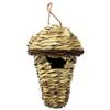 Natural Grass Bird House Comfortable Resting Place Weaved Hanging Parrot Nest Houses Birdhouse Outdoor Decoration