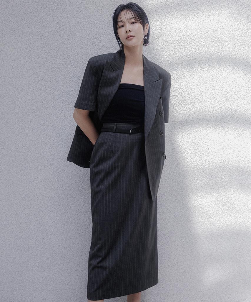 Memua Fin St Summer Cool Double Jacket Set (Navy)