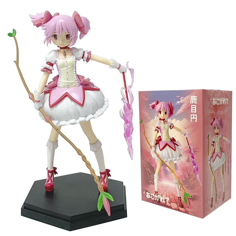 17-18 см Puella Magi Madoka Magica Аниме Модель Канаме Мадока Волшебная Девочка ПВХ Аниме Фигурки Действия Аниме Мультфильм Модель Игрушка Подарок