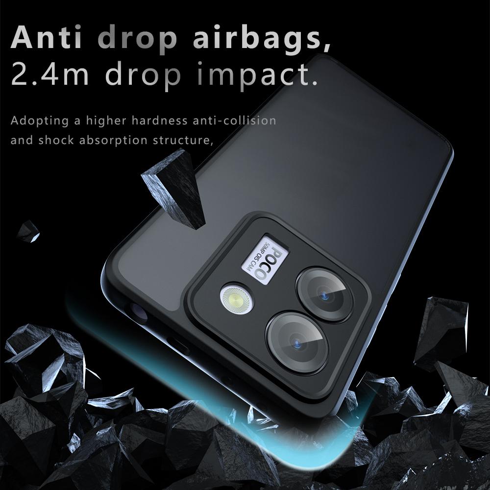 Чехол для POCO M7 Pro 5G Чехол Ультратонкий Матовый Полупрозрачный и Прозрачный Полная Защита Телефона Funda для Xiaomi POCO M7 Pro 5G Capa