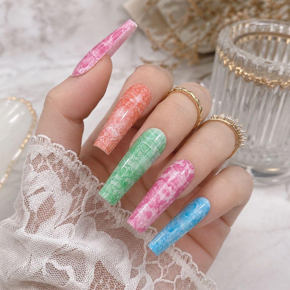 Flower Nail Foils The Starry Sky Nail Art Stickers Fashion Nail Decals Nail Decoration