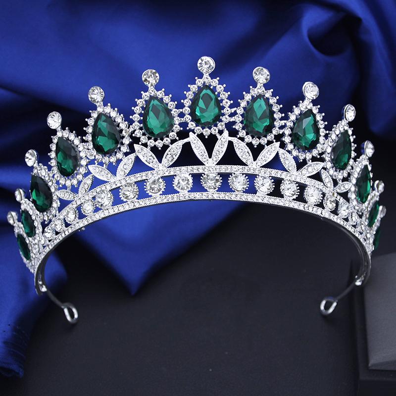 Винтажная корона-капля для королевы, свадебная, для выпускного бала, украшение для волос, тиары для невесты, косплей, аксессуары для головы