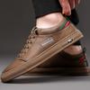 Мужская обувь. Новинка 2024 года. Удобная повседневная кожаная обувь. Мужская обувь для доски.