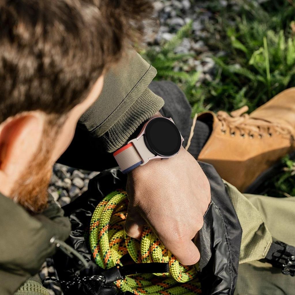 Нейлоновый ремешок No Gaps для Samsung Galaxy Watch 7 6 5 4 44 мм 40 мм спортивный ремешок для Galaxy Watch 6 Classic 47 мм 43 мм4 Classic 42 мм 46 мм5 Pro Bluetooth