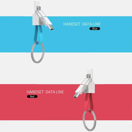 Магнитный брелок 3 в 1, кабель для зарядки данных Micro USB Type-C для iPhone Android