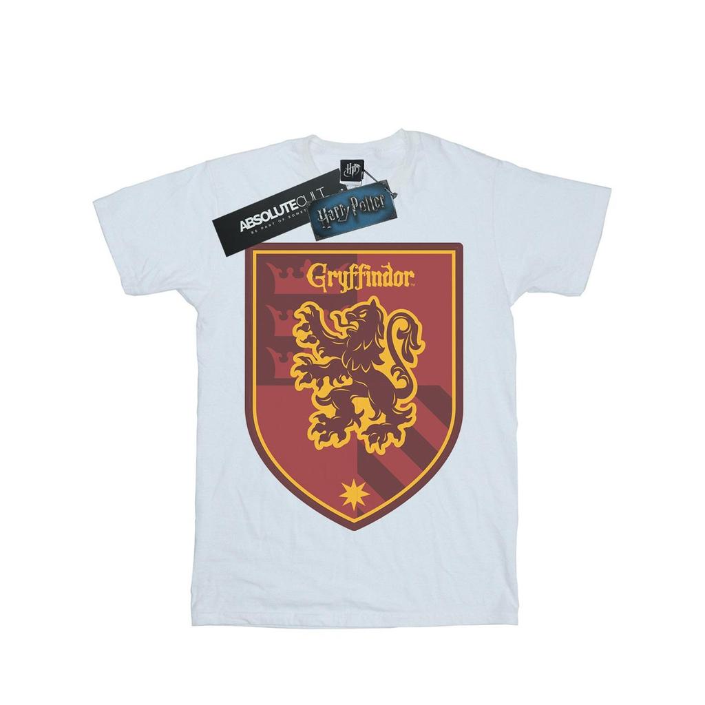 Harry Potter Mens Gryffindor Crest Flat T-Shirt