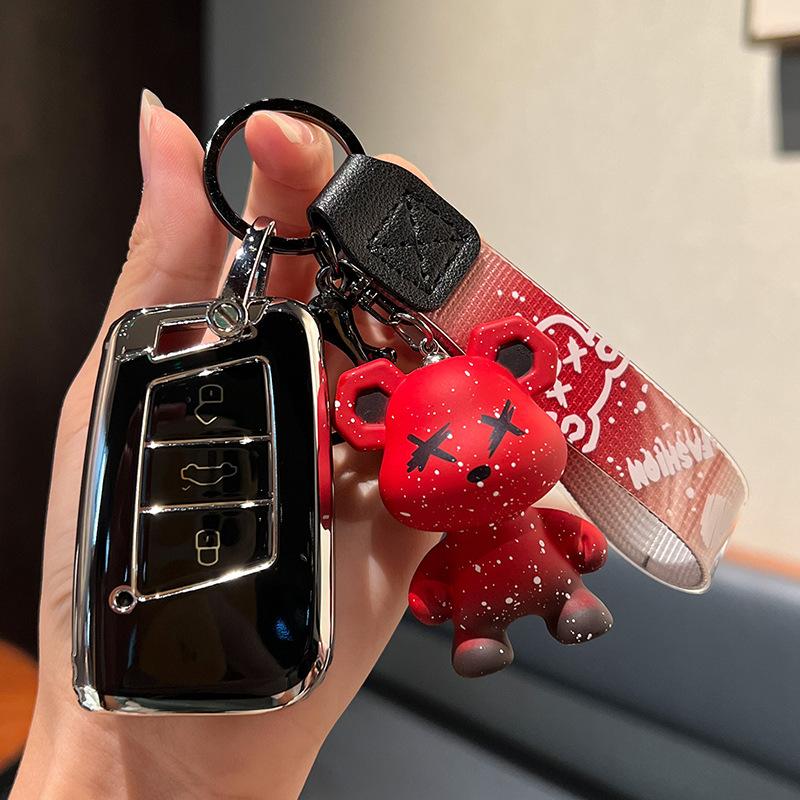 Модный автомобильный дистанционный ключ чехол с полным покрытием держатель оболочки брелок для VW Volkswagen Magotan Passat B8 для Skoda Superb A7 аксессуары