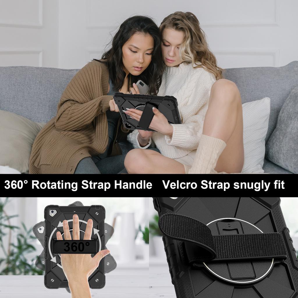 Круговая защита на 360 градусов! Многофункциональный чехол для планшета Apple iPad 9.7 (2017), A1822, A1823 / iPad 9.7 (2018), А1893, А1954