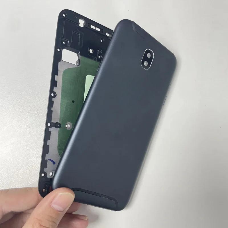 Для Samsung Galaxy J3 2017 J5 2017 J7 Pro J330F J530F J730F Корпус LCD Передняя рамка Задняя крышка аккумулятора Запасные части