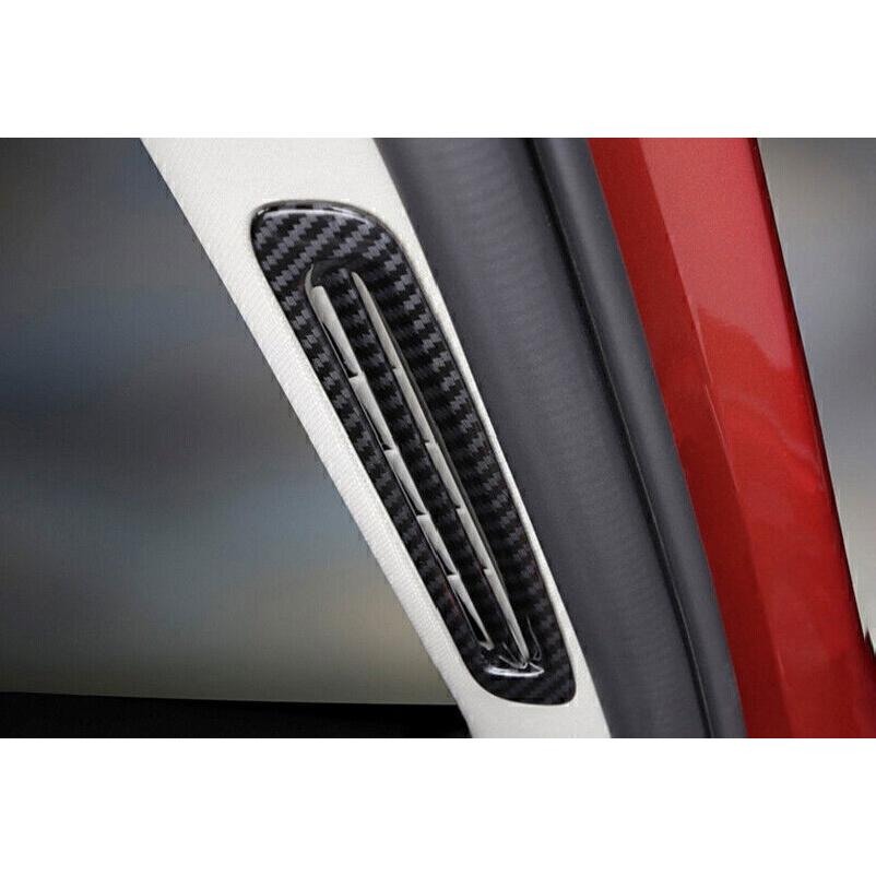 For Mazda 3 Axela 2019-2023 Carbon Fiber A Pillar Air Outlet Vent Cover Trim 2PC