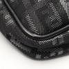 Used FENDI Zucchino Shoulder Bag canvas leather Black Gray Used Women