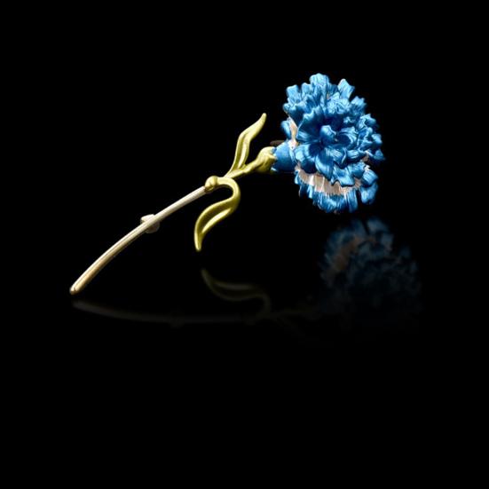 Модная женская брошь-гвоздика, простая элегантная эмалированная заводская тонкая работа, блестящая брошь-корсаж, аксессуары для костюма