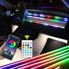 64 Colors USB Car LED Ambient Light Acrylic Strips Dashboard Lights RGB Car Interior Hidden App Remote Control Atmosphere Lamp