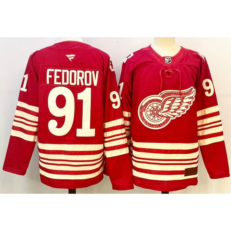 Detroit Red Wings Colorado Avalanche Ice Hockey Training Jersey Short Sleeve Unisex Sportswear Winter Fall
