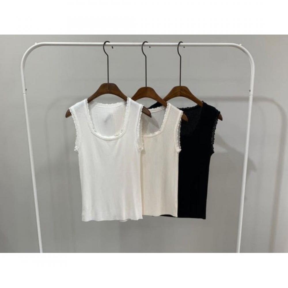 C S In The Room Nia laCe U neCk SleeveleSS Knit 3 Color