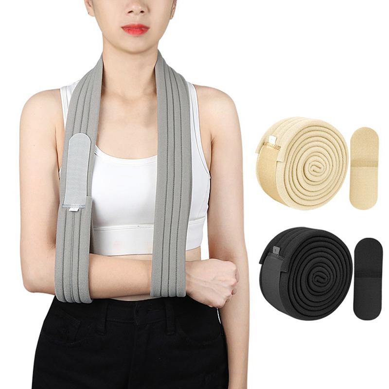 1Pc Arm Sling Adjustable Breathable Shoulder Immobilizer Support For Broken Arm