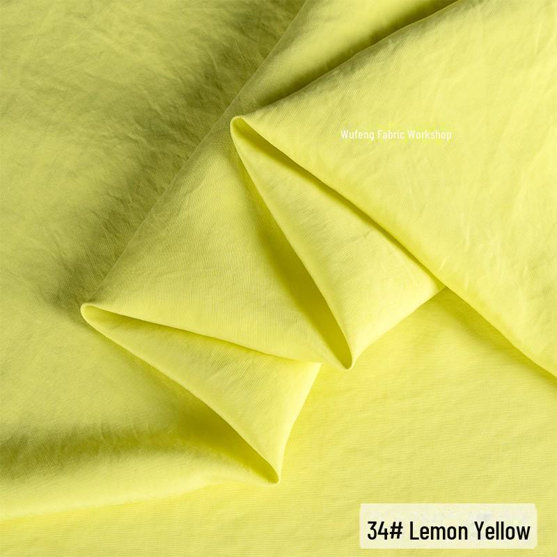 Ретро-песочная матовая медно-аммиачная шелковая ткань - неэластичный материал для верха/юбки Hazy Frost