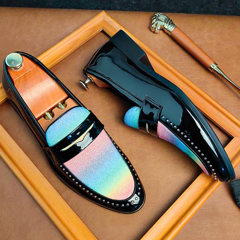 Модные мужские повседневные туфли без застежек, модные, модные, вечерние, свадебные туфли, мужские, удобные, для вождения, туфли на плоской подошве, мужские мокасины, лоферы для клубных вечеринок