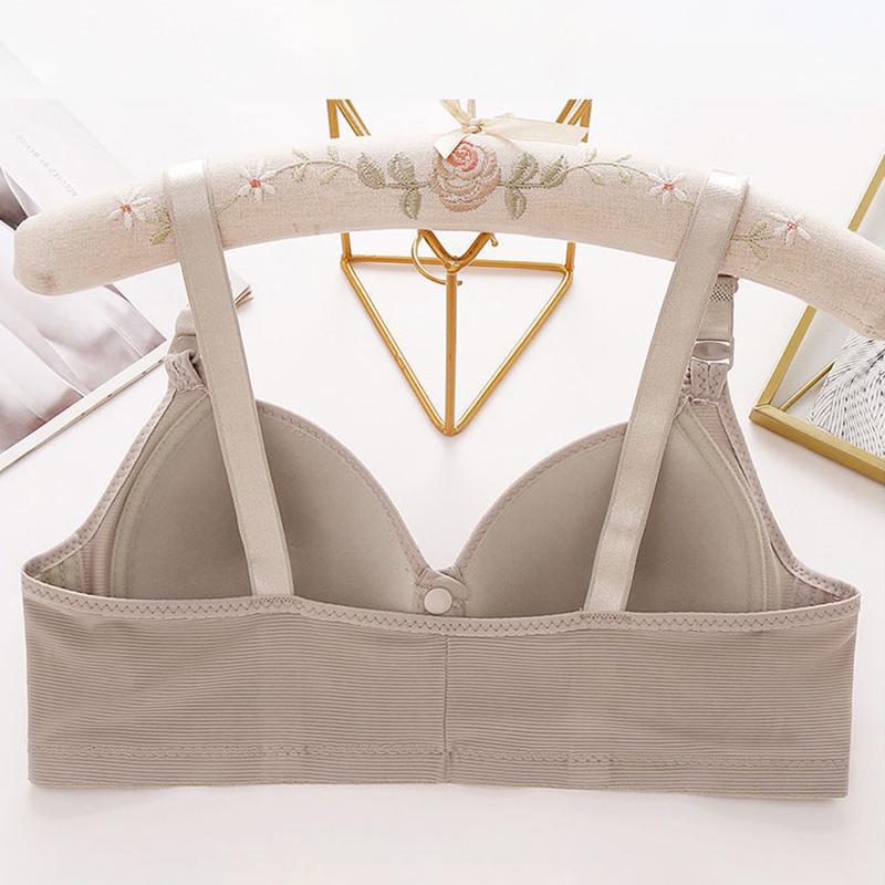 Front Closure Bra Push Up Bra for Women Comfortable Wireless Bralette Solid Color Brassiere Sexy Lingerie 36-46