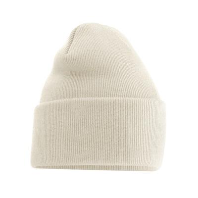 Оригинальная шапка бини с глубоким отворотом