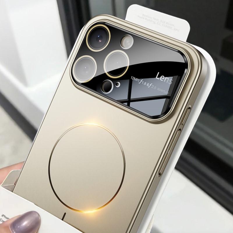 Высококачественный Роскошный Чехол для Беспроводной Зарядки Magsafe для iPhone 16 14 15 13 12 11 Pro Max Магнитный Ударопрочный Матовый Чехол с Защитой Камеры
