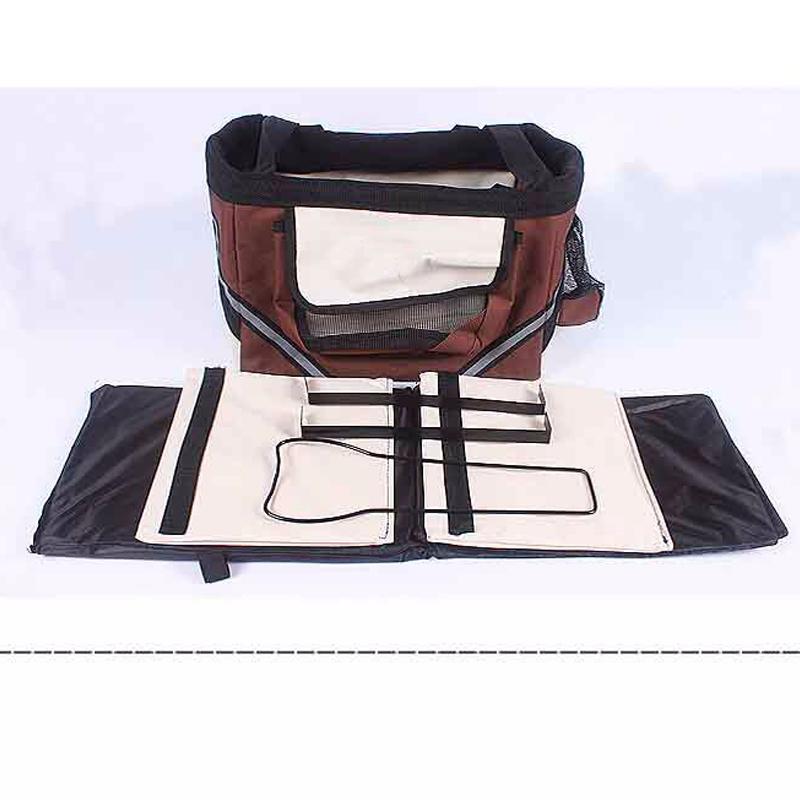 Bicycle Pet Carrier Baskets Pouch Bicycle Front Bag Aluminum Alloy Cycling Frame Front Puppy Cat Dog Carrier Bags Pet Carriers