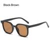 Retro Square Gradient Blush Sunglasses No Makeup Uv400 Protection Anti-Glare Shades Decorative Eyewear For Women & Men