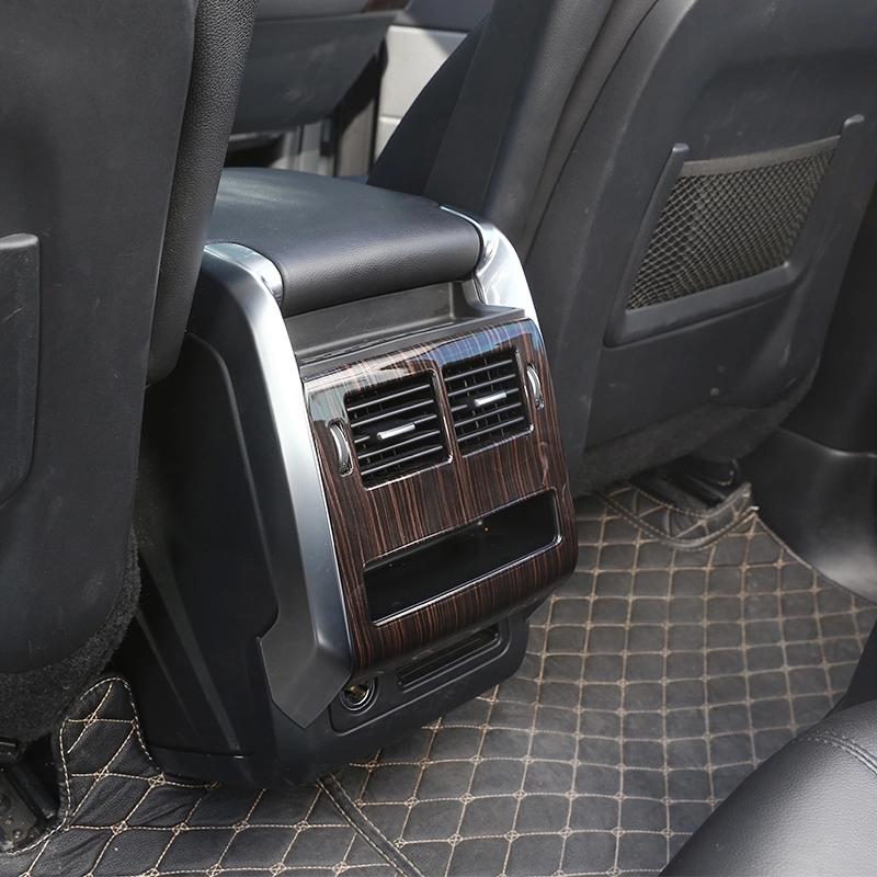 Carbon Fiber Style For Landrover Range Rover Sport 2014-2017 ABS Plastic Rear Row AC Air Outlet Frame Cover Trim Car