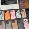 Магнитный чехол Ice-Frost для iPhone 16 Pro Max с металлическим каркасом