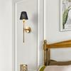 2 pcs black linen fabric clip on small lampshade tube bulb cover suitable for bedroom bedside lamp wall lamp replacement cover