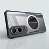 Case for OnePlus Nord CE4 Lite, with magnetic plate, transparent / black