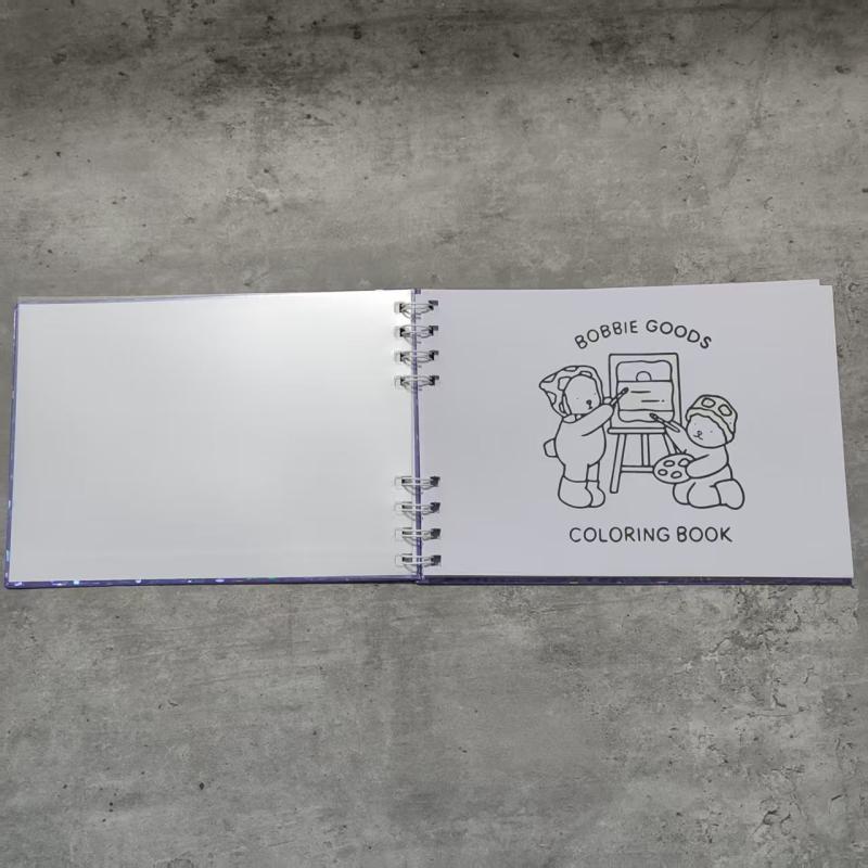 Креативная милая капибара, раскраска с персонажами, детская раскраска, животная тематика, книга для граффити, детский подарок на день рождения