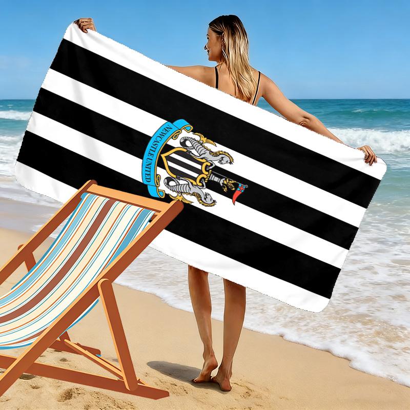 Newcastle United Print Beach Towel, Large Soft Quick Dry Towel for Beach Camping Swimming