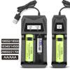 Intelligent LCD Lithium Battery Charger 1 / 2 Slots Battery Adapter Battery Charging Base