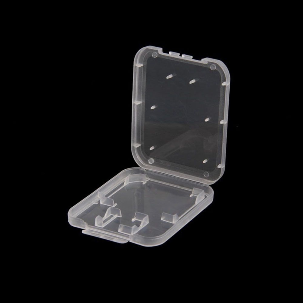 10PCS Clear Standard Holder Memory Card Case Transparent Storage Box SD/TF SDHC Card