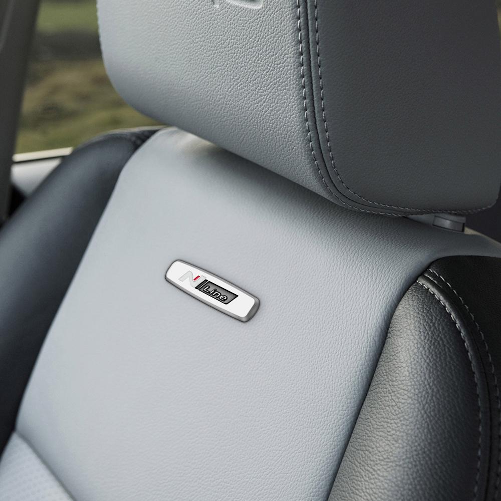 Эмблема стульев для NLINE, наклейка с логотипом, 2 шт., наклейка на автомобильное сиденье Hyundai для Tucson Sonata I40 I30 I20 I10 IX35 IX25