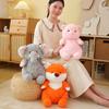 Cute Lazy Elephant Doll Plush Toy Sleepy Fox Penguin Piggy Doll Children Girls Gift Doll