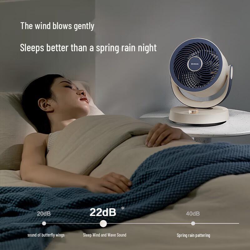 AIRMATE Настольный циркуляционный вентилятор с инвертором постоянного тока, штекер CN (адаптер в комплекте)