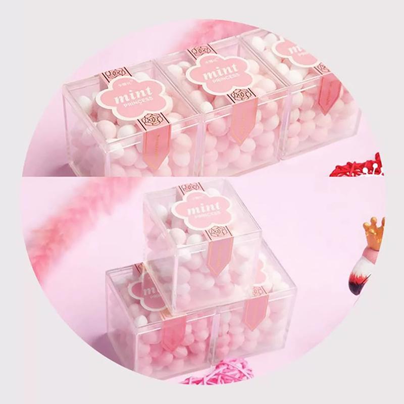 Clear Acrylic Square Cube Box With Lids/Durable Candy Box / Multiple Uses Transparent Case Organizer Container