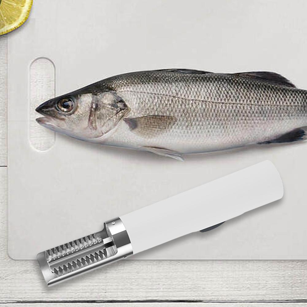 Waterproof Cordless Rechargeable Stainless Steel Fish Scaler Tool Efficient Scale Remover for Home and Market Use