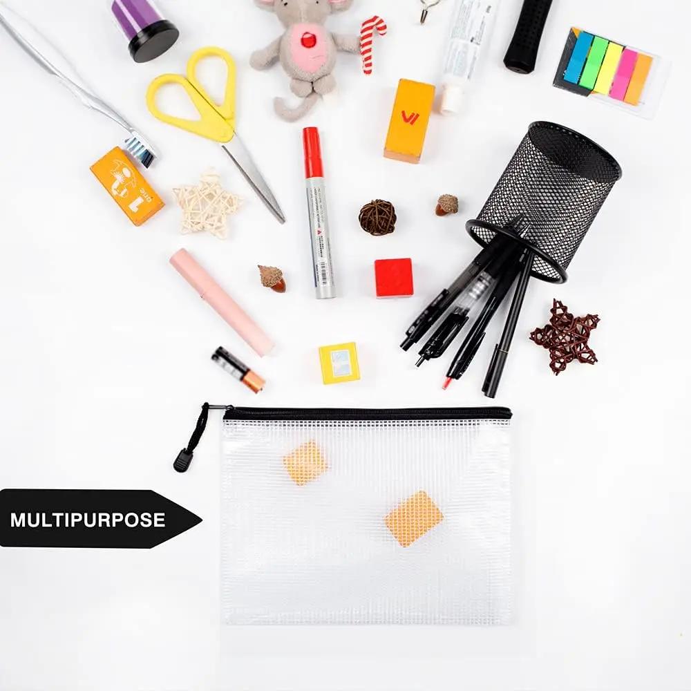 3 шт. A3/A4/A5 сетчатый мешок на молнии сумка для документов водонепроницаемая папка-файл на молнии школьные канцелярские принадлежности пенал сумки для хранения